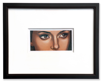 Eyes art framed